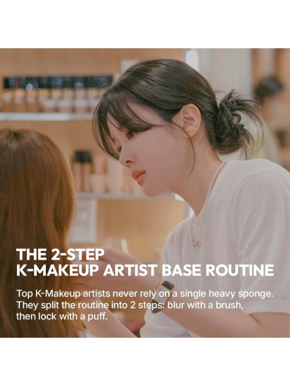 All-Day Fitting Duo Makeup Set - Liquid Cream Powder Foundation, Brush & Sponge - Picture 3 of 7